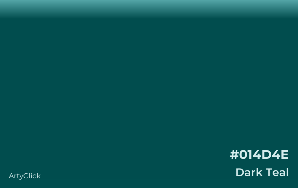 Dark Teal #014D4E